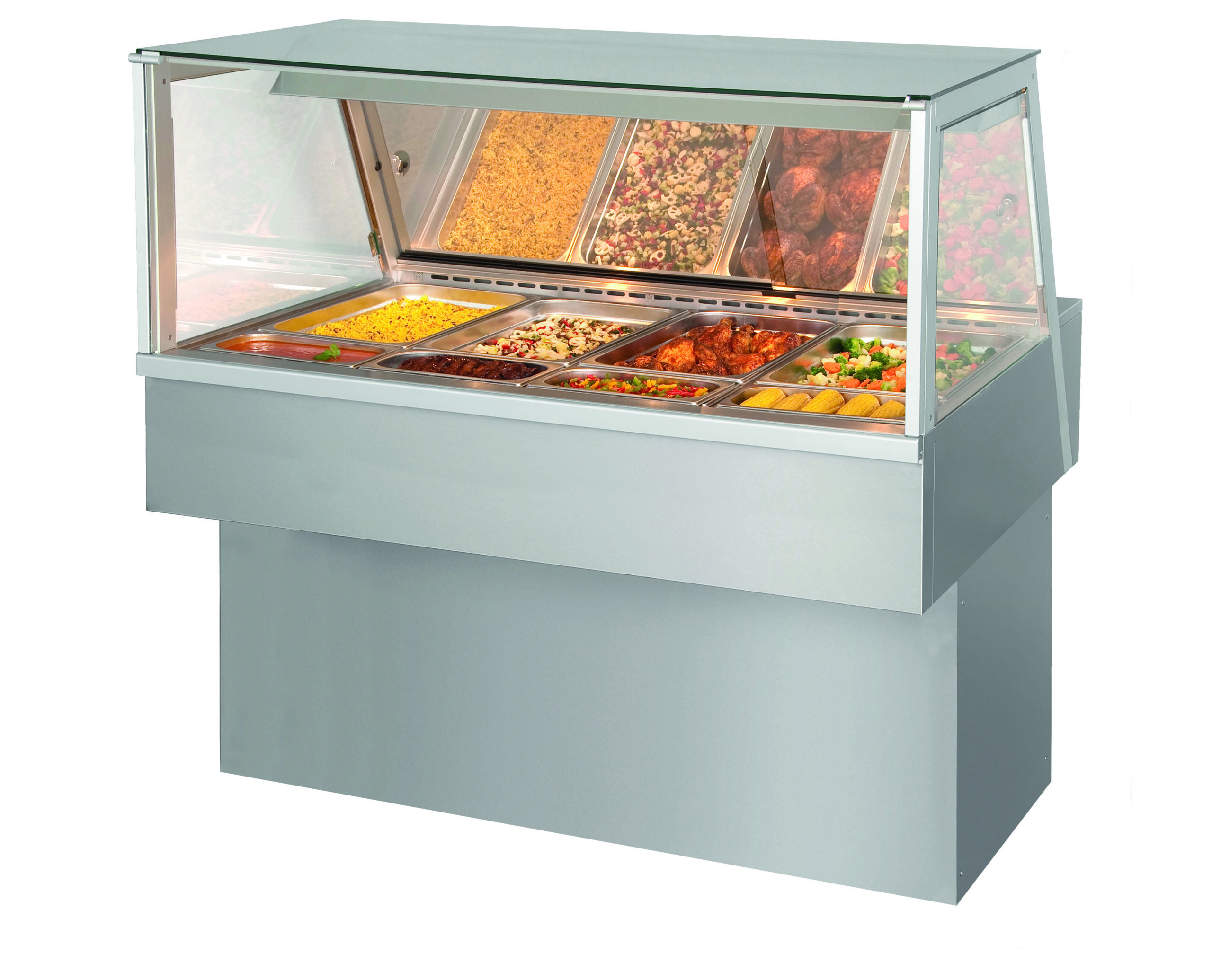 Heated merchandisers for packaged grab and go food - Fri Jado